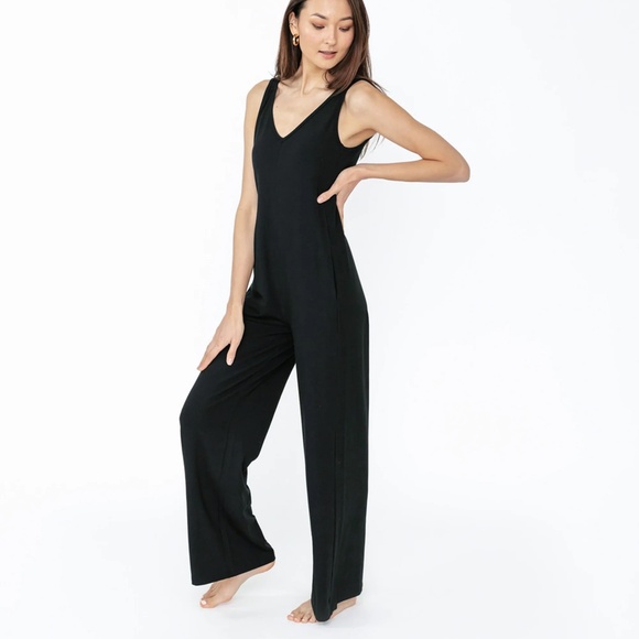 Smash + Tess TUESDAY WIDE LEG ROMPER II IN MIDNIGHT BLACK NEW WITH TAG - Picture 5 of 6